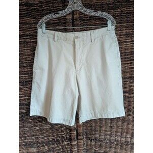 Banana Republic Cream Flat Front Men Shorts